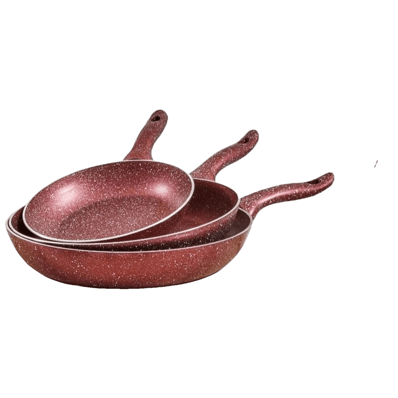 Granite plus frying pan set 3 pcs